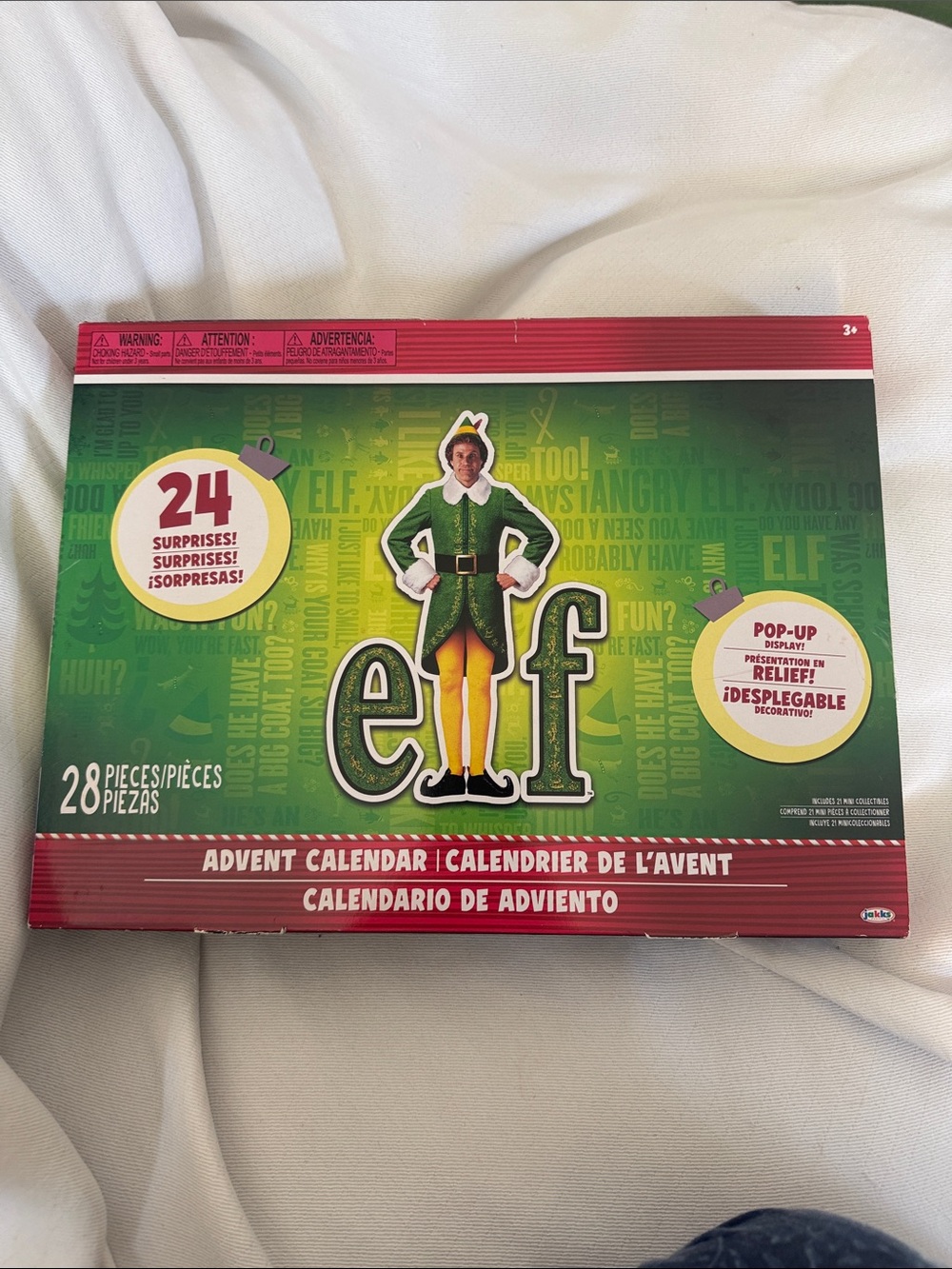 Elf The Movie Advent Calendar 24 Surprises 28 Pieces Mini Collectibles
